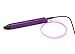 Titanium Micro RP600A Intelligent 3D Pen, USB 3D Printing Pen Compatible with PLA / ABS Filament + 3 Free 1.75mm Filament Refills (Purple)
