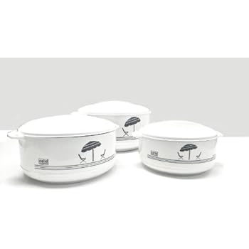 Cello Super3 3-Piece Hot Pot Insulated Casserole Hot Pack Food Warmer Gift Set