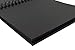 Black Guest Book, Photo Booth Album, Scrapbook, Blank Square Spiral Bound Cardboard Hardcover, 40 Sheets (8 Inches)