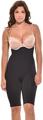 Your Contour Seamless Shapewear Extra Firm Control Thigh Slimmer (X-Large, Black)