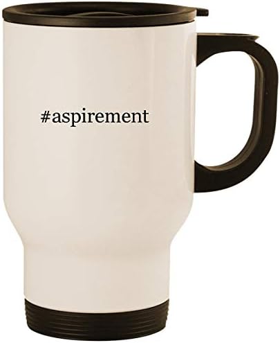 #aspirement - Stainless Steel 14oz Road Ready Travel Mug, White