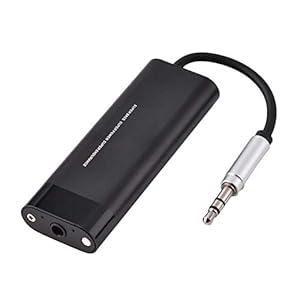 Tosuny Hoofdtelefoonversterker, 3,5 mm AUX-versterker digitale audio-speler voor smartphones met…