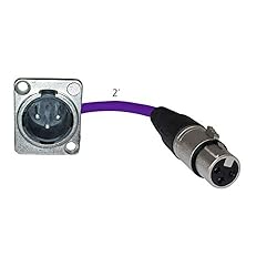 MCSPROAUDIO 2ft Pigtail: XLR Male Panel Mount to