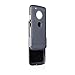 MICROSEVEN Compatible with Motorola Moto G5 Plus Case, Moto G Plus (5th Generation) Black Rubberized Slim Hard Case Cover + Belt Clip Holster for Moto G5 Plus (Black Shell Holster)