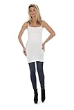 Seamless Cami Fitted Slip Dresses with Spaghetti Straps - White,One Size