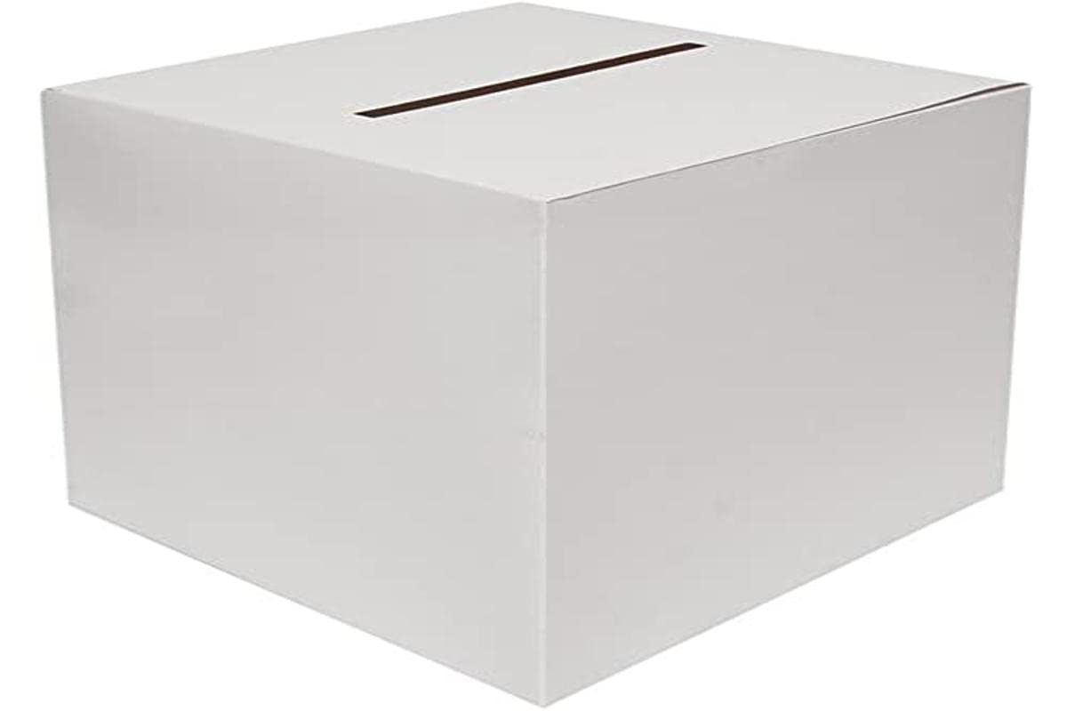 White Wedding Card Boxes 30cms x 30cms x 30cms