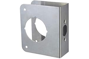 Sumbin Door Guard Reinforcer 1-3/4-Inch Thick by 2-3/8-Inch Backset 2-1/8-Inch Bore Door Guard with Stainless Steel Color
