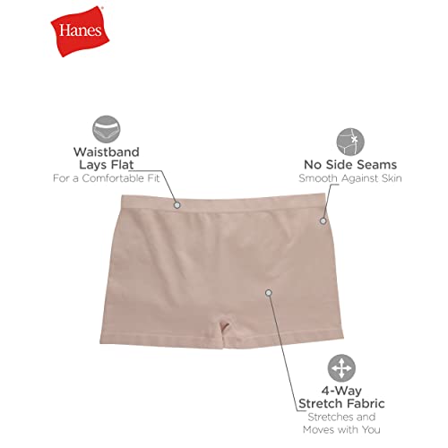 Hanes Women's Boyshorts Panties Pack, Seamless Underwear For Women