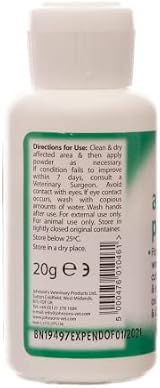 PETBLIS Johnsons Anti Bacterial Powder for Dogs 20g JAWP view 2