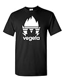 Vegeta Symbol Cool Dragon Ball Z Super Saiyan Sports T-Shirt (L, Black)
