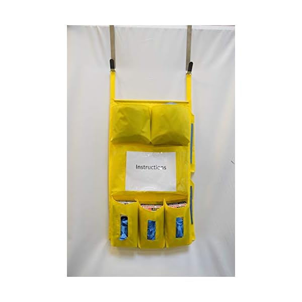 Personal Protective Equipment (PPE) Isolation Door Caddy, Nylon Oxford
