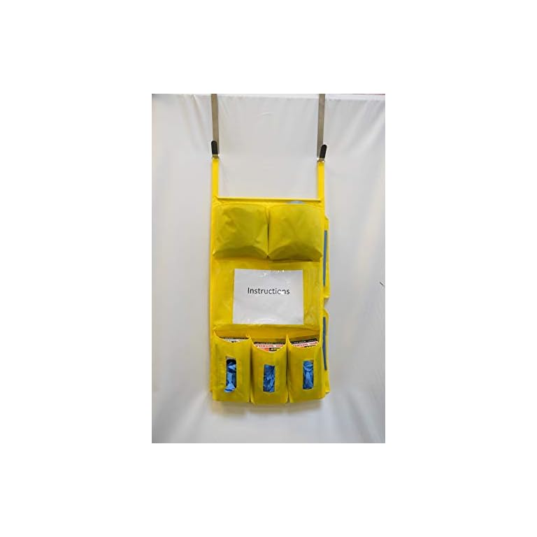 Personal Protective Equipment (PPE) Isolation Door Caddy, Nylon Oxford