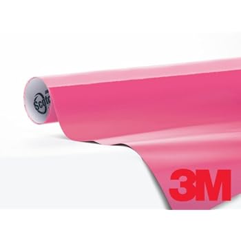 3M Scotchprint Series 1080 Gloss Hot Pink Vinyl Car Wrap Film Sheet Roll - 3M1080 - 1ft x 5ft (5 sq/ft) (12
