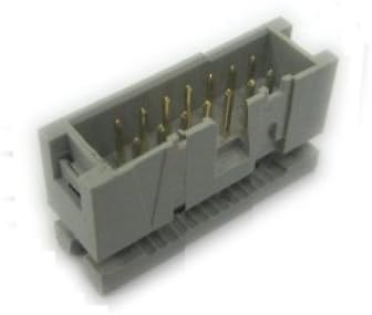 PC Accessories2-Pack 2X7 14P Dual Rows 2.54mm Shrouded IDC Male Header, 14 Pins Connectors