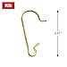 Hallmark 195QGO1020 Miniature Brass Ornament Hooks Keepsake Christmas Ornaments