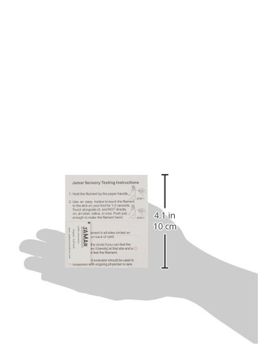 Jamar Disposable Monofilaments, Pack of 20 LOPS (Loss of Preventative Sensation) 5.07 Measuring Tool for Diabetic Foot & Neuropathy Screening, Monofilament Set, Includes Instruction Card - Thumbnail 4
