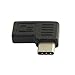 chenyang CY USB C Connector,USB 3.1 Type-C Male to Female 90 Degree Left Right Angled Extension Adapter for Laptop & Tablet & Mobile Phone