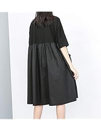 ELLAZHU GY1818 A - Vestido de mujer con bolsillos, diseño casual, Suave, talla única