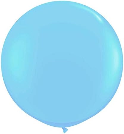 PartyConcept GIANT 36" (Up to 1 Metre) Latex Balloon, Jumbo Balloon, Wedding Balloons - Red, Blue, Pink, White, Navy, Green (Sky Blue)
