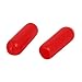 uxcell 4mm Inner Dia Rubber Hose End Cap Screw Thread Protector Cover Red 100pcs