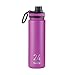 Takeya Originals Vacuum-Insulated Stainless-Steel Water Bottle, 24oz, Orchid