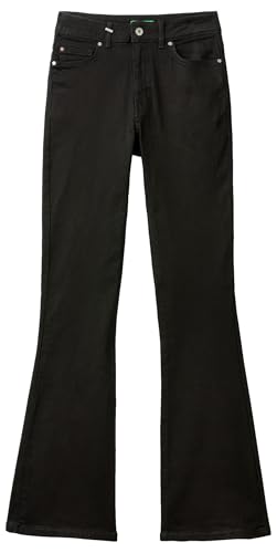 United Colors of Benetton Pantalone 4OTADE00F, Pantalones Mujer, Nero,