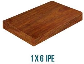 Everlasting Hardwoods 1" x 6" x 8' Ipé Hardwood Decking