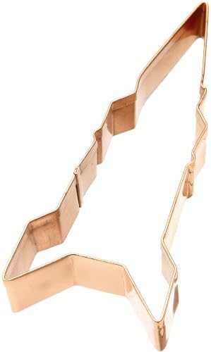 Old River Road Rocket Shape Cookie Cutter, Copper