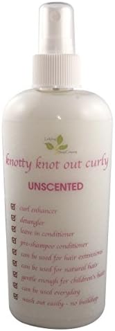Curl Enhancing Detangler Leave In Conditioner Pre-Shampoo Conditioner for Hair Extensions and Natural Hair 8 oz. Great for Naturally Curly Hair. (Cucumber & Mint)