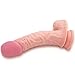Vibrating Realistic Dildo - Curved Suction Cup Vibe - 3 Speed G-Spot Stimulator