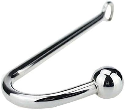 TUHGB A-nàl six Toys Steel and Plu Ball Jewelry for Hook Stainless Metal Plusingle Màssgerr Tail Toy Adùllt Būtt A-nàl Male Lady Plugs T-Shirt