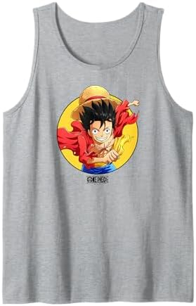 Amazon.com: One Piece Anime Luffy Celebration Circle Tank Top 