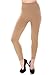 Seamless High Waist Skinny Stretchy Fleece Lined Full Legging Pants, Khaki