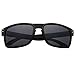 LianSan Designer Oversized Rectangular Women Men Sports Sunglasses Wayfarer Glasses 0709(black(silver))