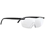 Magnifying Glasses for Crystal Clear Viewing - Handsfree +1.5 Power Magnification Focus Eyeglasses by Home-X