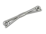 The Tie Bar C674 Deux Silver Collar Bar