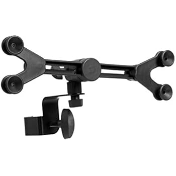 AmazonBasics Adjustable Tablet/iPad Mount Holder - for Microphone Stand and Music Stand