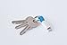 The inCharge Ultra Portable Charging Keychain Cable USB to Lightning 10mm Thin Version Cyan