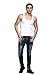 Odoland Men's Body Shaper Slimming Shirt Tummy Vest Thermal Compression Base Layer Slim Muscle Tank Top Shapewear, White, M