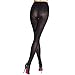 MANZI Lady's Spring and Autumn Black Opaque Superfine Fiber Tights 140 D Size L