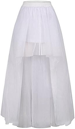 Slenyubridal Womens High Low Tutu Skirt Petticoat Dance Skirts Wedding Dresses Crinoline