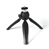 Coolux Mini Tripod Projector Mount with 360 Degrees Rotatable Heads for Projectors DSLR DVR Cameras Mini Webcam, Mount with Metal Ballhead for Camera ... (Black)