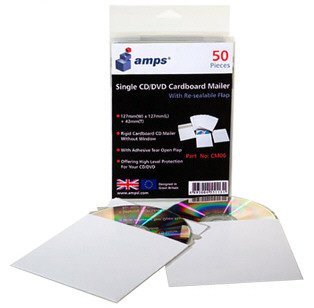 25 CD / DVD Cardboard Mailers with Peel Seal Flap