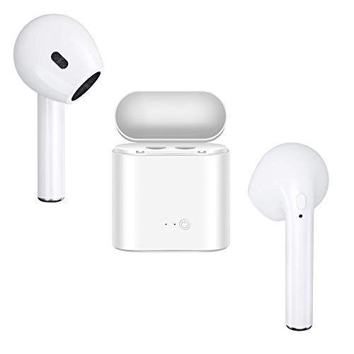 EVANTEK True Wireless Earbuds, Bluetooh 5.0 Headphones in-Ear TWS Bluetooth Earphones Auto-Pair Wireless Headphones with High Definition Mic (Stereo Sound,IPX7)