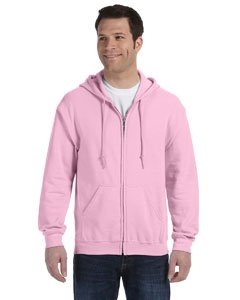 Gildan Adult Heavy BlendFull-Zip Hooded Sweatshirt - Light Pink - XL