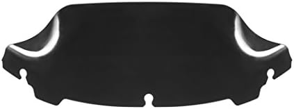 Benlari Black Tint 7" Wave Windshield Windscreen for Harley Street Electra Glide FLHT FLHTC FLHX Touring 2014-2018