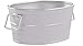 Behrens Manufacturing 0000-OV Oval Steel Tub, 1 gal, Classic zinc Finish