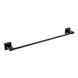 Kes Bath Towel Bar Matt Black Stainless Steel Hand Towel Rack Bathroom Towel Hanger 23-Inch Contemporary Style Wall Mount, A2400-BK