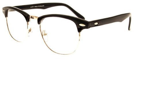 clubmaster clear lens