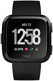 fitbit versa black aluminium